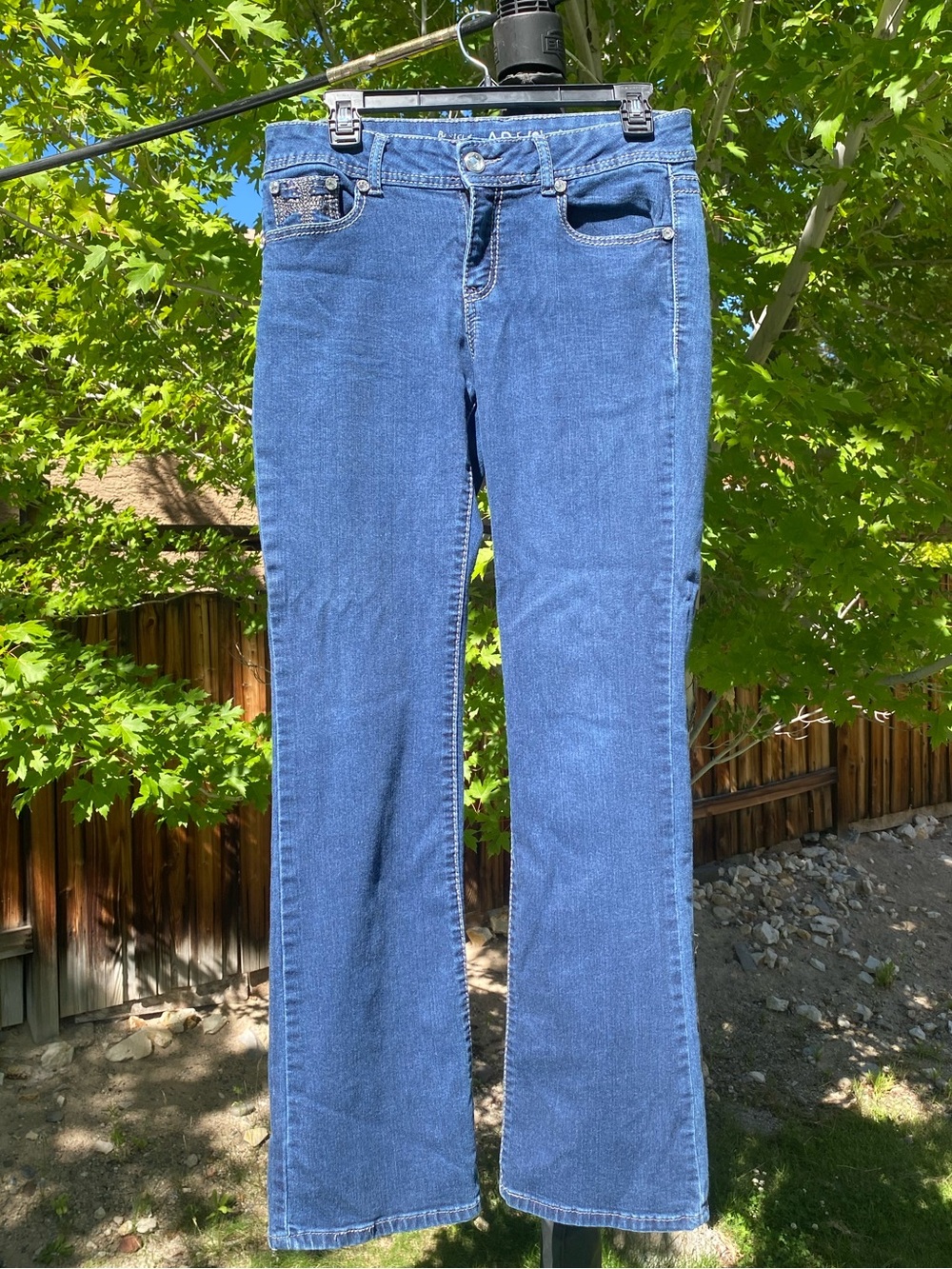 Apt. 9 Dark Blue Flare Jeans